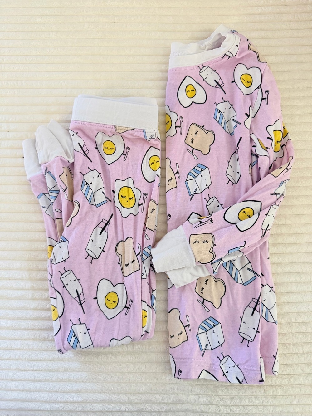 Little Sleepies Pink Breakfast Friends Pajama Set for Kids